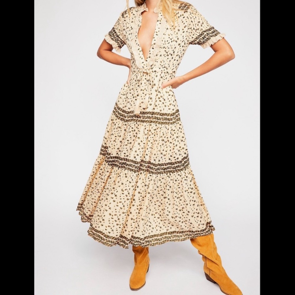 Free People NWT rare feelings maxi dress